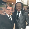 Michael O'Neill with Verdine White at Chrystal Cathedral